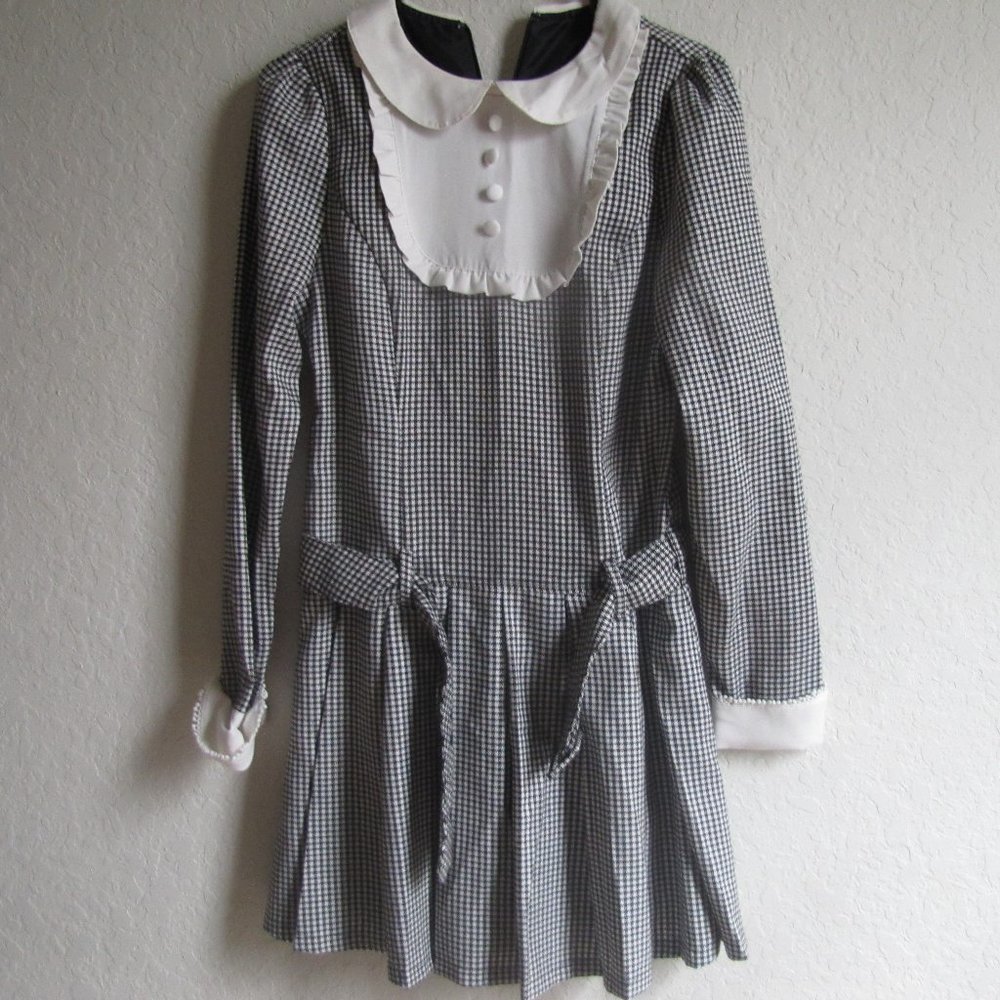Vintage 80's M School-girl Style Dress